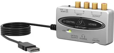 Behringer U-CONTROL UCA202 Interfaz de audio USB estéreo de Behringer U-CONTROL UCA202 Interfaz de audio USB estéreo de