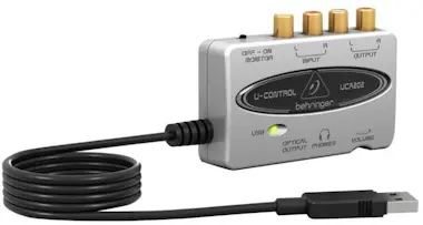 Behringer U-CONTROL UCA202 Interfaz de audio USB estéreo de Behringer U-CONTROL UCA202 Interfaz de audio USB estéreo de