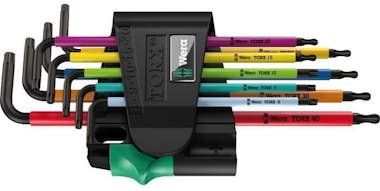 Wera 967 SPKL/9 Juego de llaves Allen acodadas de 9 pie Wera 967 SPKL/9 Juego de llaves Allen acodadas de 9 pie