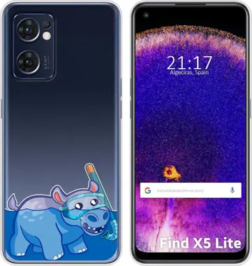 Tumundosmartphone Funda Transparente Oppo Find X5 Lite 5G Hipo Tumundosmartphone Funda Transparente Oppo Find X5 Lite 5G Hipo
