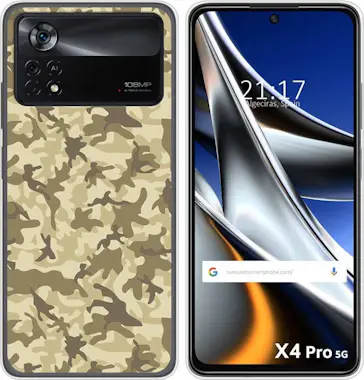 Tumundosmartphone Funda Xiaomi POCO X4 Pro 5G Sand Camuflaje Tumundosmartphone Funda Xiaomi POCO X4 Pro 5G Sand Camuflaje