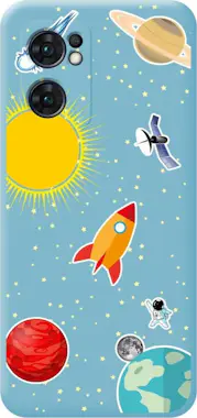 Tumundosmartphone Funda Azul Oppo Find X5 Lite 5G Espacio Tumundosmartphone Funda Azul Oppo Find X5 Lite 5G Espacio