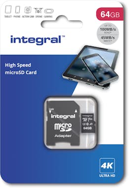Integral Integral INMSDX64G-100V30 64GB MICRO SD CARD MICRO