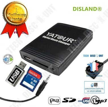 Tech DISCOUNT TD® USB Interface MP3 SD AUX Car Radio Adapter Cit Tech DISCOUNT TD® USB Interface MP3 SD AUX Car Radio Adapter Cit