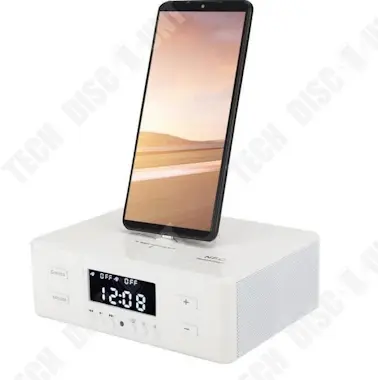 Tech DISCOUNT TD® 3 en 1 Despertador Carga USB Reproducir Estére Tech DISCOUNT TD® 3 en 1 Despertador Carga USB Reproducir Estére