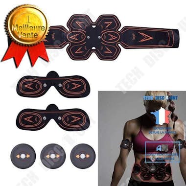 Tech DISCOUNT TD® CINTURÓN DE ELECTROESTIMULACIÓN, Vibrador Fitn Tech DISCOUNT TD® CINTURÓN DE ELECTROESTIMULACIÓN, Vibrador Fitn