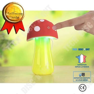 Tech DISCOUNT Humidificador ultrasónico de hongos TD® - Difusor Tech DISCOUNT Humidificador ultrasónico de hongos TD® - Difusor
