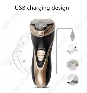 Tech DISCOUNT Afeitadora eléctrica TD® para hombre, barba, viaje Tech DISCOUNT Afeitadora eléctrica TD® para hombre, barba, viaje