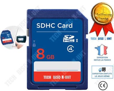 Tech DISCOUNT TD® tarjeta Micro SD 8 GB memoria cámara nitendo s