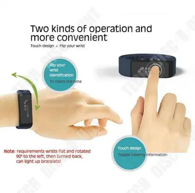 Tech DISCOUNT Reloj inteligente TD® Smart Connected Fitness Trac Tech DISCOUNT Reloj inteligente TD® Smart Connected Fitness Trac