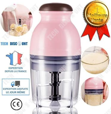 Tech DISCOUNT TD® Pink Blender Mix Kitchen Prep Licuadora portát