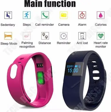 Tech DISCOUNT Reloj inteligente TD® Azul marino Pulsera multifun Tech DISCOUNT Reloj inteligente TD® Azul marino Pulsera multifun