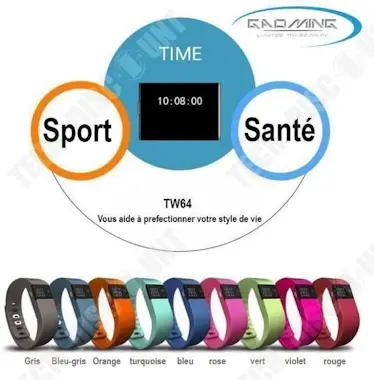 Tech DISCOUNT Reloj conectado TD® TW64 gris para Xiaomi MI Multi Tech DISCOUNT Reloj conectado TD® TW64 gris para Xiaomi MI Multi