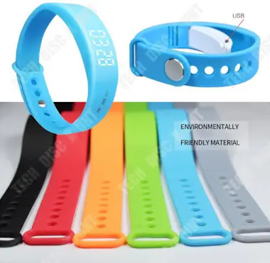 Tech DISCOUNT TD® Pulsera inteligente conectada deportes ritmo c Tech DISCOUNT TD® Pulsera inteligente conectada deportes ritmo c