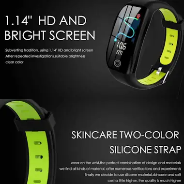 Tech DISCOUNT TD® Smart Sports Pulsera con pantalla a color Ritm Tech DISCOUNT TD® Smart Sports Pulsera con pantalla a color Ritm