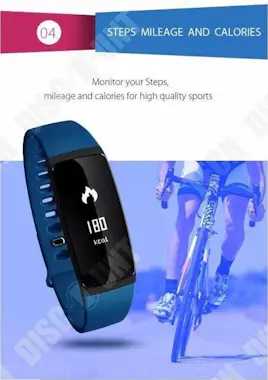 Tech DISCOUNT TD® Smart Watch Bluetooth Smartband Monitor de rit Tech DISCOUNT TD® Smart Watch Bluetooth Smartband Monitor de rit
