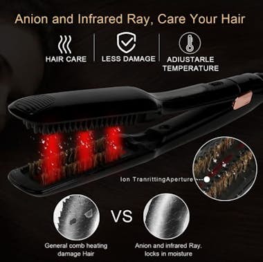 Tech DISCOUNT TD® Pro Long Lasting Dual Plate Steam Hair Straigh Tech DISCOUNT TD® Pro Long Lasting Dual Plate Steam Hair Straigh