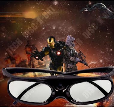 Tech DISCOUNT TD® Par de Gafas de Cine Recargables/Proyector 3D