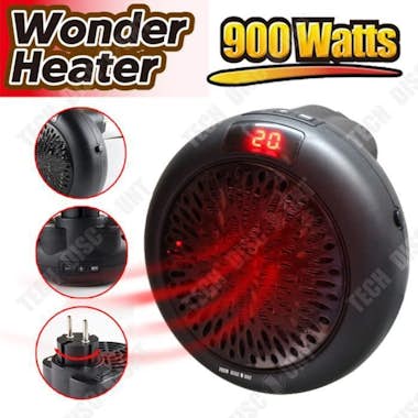 Tech DISCOUNT TD® mini ventilador portátil calentador eléctrico Tech DISCOUNT TD® mini ventilador portátil calentador eléctrico