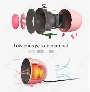 Tech DISCOUNT TD® Calefacción Booster Manos Soplador Eléctrico B Tech DISCOUNT TD® Calefacción Booster Manos Soplador Eléctrico B