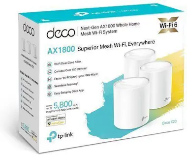 TP-Link Enrutador Wifi tp-link Deco X20 (paquete de 3) Ax1 TP-Link Enrutador Wifi tp-link Deco X20 (paquete de 3) Ax1