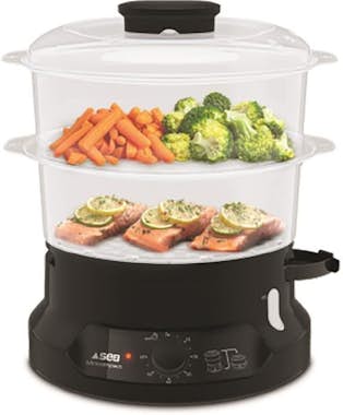 Tefal SEB VC139800 Minicompact Steamer 6 L, 2 tazones ap Tefal SEB VC139800 Minicompact Steamer 6 L, 2 tazones ap