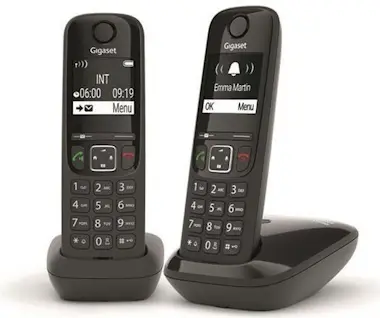 Gigaset GIGASET Teléfono Fijo AS690 Duo Negro Gigaset GIGASET Teléfono Fijo AS690 Duo Negro