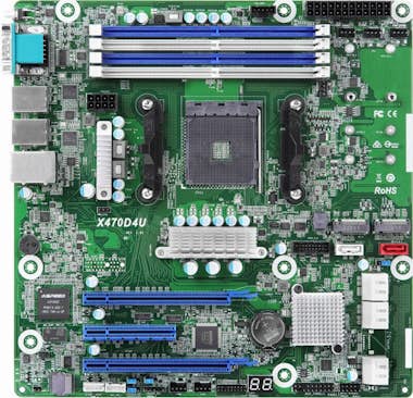 Asrock X470D4U Placa Base AMD Ryzen 9 DDR4 Negro Asrock X470D4U Placa Base AMD Ryzen 9 DDR4 Negro