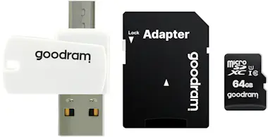 GOODRAM Goodram M1A4 All in One 64 GB MicroSDXC UHS-I Clas GOODRAM Goodram M1A4 All in One 64 GB MicroSDXC UHS-I Clas