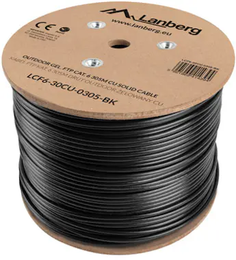 Lanberg Lanberg LCF6-30CU-0305-BK cable de red Negro 305 m Lanberg Lanberg LCF6-30CU-0305-BK cable de red Negro 305 m