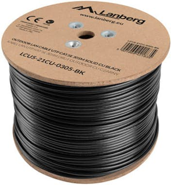 Lanberg Lanberg LCU5-21CU-0305-BK cable de red Negro 305 m