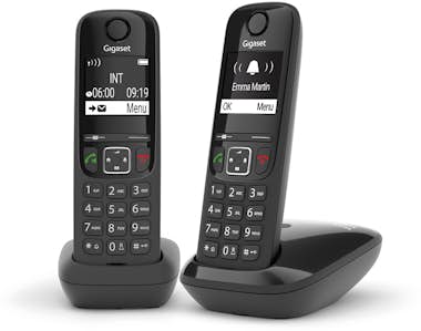 Gigaset Gigaset AS690 Duo Teléfono DECT/analógico Identifi Gigaset Gigaset AS690 Duo Teléfono DECT/analógico Identifi