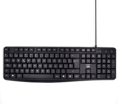 Ewent Ewent EW3001 teclado USB QWERTY Español Negro