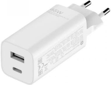 Xiaomi Xiaomi 65W GAN CHARGER (TYPE-A + TYPE-C) Blanco In Xiaomi Xiaomi 65W GAN CHARGER (TYPE-A + TYPE-C) Blanco In