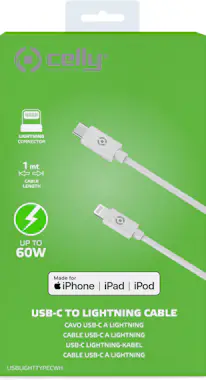 Celly Celly USBLIGHTTYPECWH cable de teléfono móvil Blan Celly Celly USBLIGHTTYPECWH cable de teléfono móvil Blan