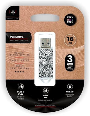 Tech1tech TECH1TECH TEC4016-16 unidad flash USB 16 GB USB ti Tech1tech TECH1TECH TEC4016-16 unidad flash USB 16 GB USB ti