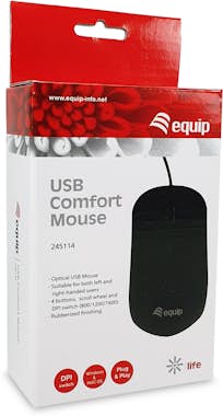 Equip Equip 245114 ratón Ambidextro USB tipo A Óptico 16