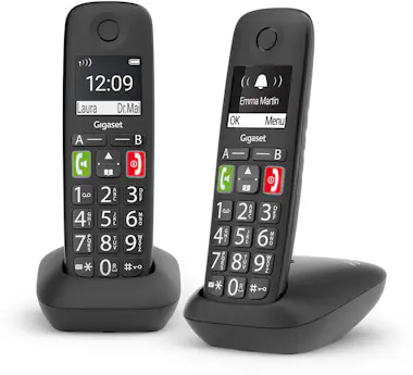Gigaset Gigaset E290 Duo Teléfono DECT/analógico Identific Gigaset Gigaset E290 Duo Teléfono DECT/analógico Identific