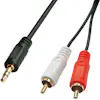 Lindy Lindy 35681 cable de audio 2 m 3,5mm 2 x RCA Negro Lindy Lindy 35681 cable de audio 2 m 3,5mm 2 x RCA Negro