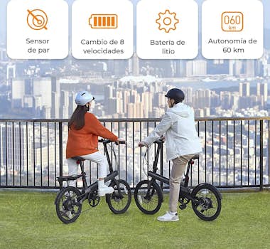 Xiaomi Bicicleta eléctrica urbana QiCycle C2, Conectada,