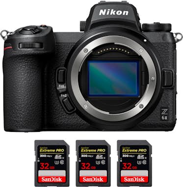 Nikon Z6 II Cuerpo + 3 SanDisk 32GB Extreme PRO UHS-II S Nikon Z6 II Cuerpo + 3 SanDisk 32GB Extreme PRO UHS-II S