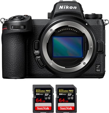 Nikon Z6 II Cuerpo + 2 SanDisk 64GB Extreme PRO UHS-II S Nikon Z6 II Cuerpo + 2 SanDisk 64GB Extreme PRO UHS-II S