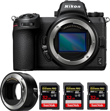 Nikon Z7 II + FTZ II + 3 SanDisk 32GB Extreme PRO UHS-II Nikon Z7 II + FTZ II + 3 SanDisk 32GB Extreme PRO UHS-II