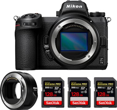 Nikon Z7 II + FTZ II + 3 SanDisk 128GB Extreme PRO UHS-I Nikon Z7 II + FTZ II + 3 SanDisk 128GB Extreme PRO UHS-I