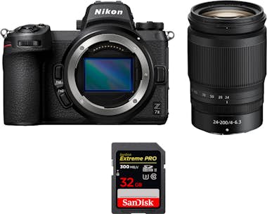 Nikon Z7 II + Z 24-200mm f/4-6.3 VR + 1 SanDisk 32GB Ext Nikon Z7 II + Z 24-200mm f/4-6.3 VR + 1 SanDisk 32GB Ext