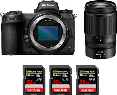 Nikon Z7 II + Z 28-75mm f/2.8 + 3 SanDisk 32GB Extreme P Nikon Z7 II + Z 28-75mm f/2.8 + 3 SanDisk 32GB Extreme P