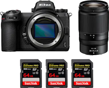 Nikon Z7 II + Z 28-75mm f/2.8 + 3 SanDisk 64GB Extreme P Nikon Z7 II + Z 28-75mm f/2.8 + 3 SanDisk 64GB Extreme P