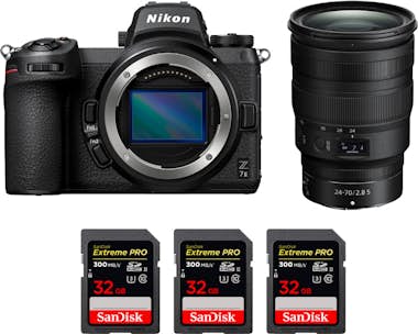 Nikon Z7 II + Z 24-70mm f/2.8 S + 3 SanDisk 32GB Extreme Nikon Z7 II + Z 24-70mm f/2.8 S + 3 SanDisk 32GB Extreme