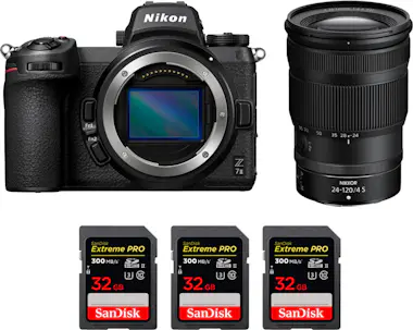 Nikon Z7 II + Z 24-120mm f/4 S + 3 SanDisk 32GB Extreme Nikon Z7 II + Z 24-120mm f/4 S + 3 SanDisk 32GB Extreme