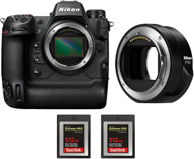 Nikon Z9 + FTZ II + 2 SanDisk 512GB Extreme PRO CFexpres Nikon Z9 + FTZ II + 2 SanDisk 512GB Extreme PRO CFexpres